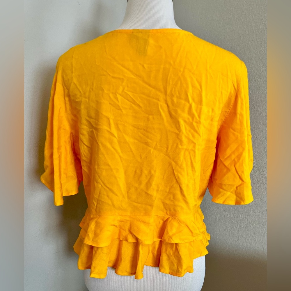 ASOS Sunlit Ruffle Tie-Front Blouse - Picture 4 of 6